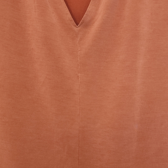 Time and Tru Rust V-Neck Tee - Picture 5 of 9